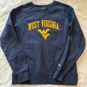 Champion West Virginia University Ladies Crewneck Sweatshirt Small